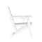 Flash Furniture Tolleson Adirondack Dining Chair w/Fold Out Cup Holder, Weather Resistant Recycled HDPE in White LE-HMP-2037-10-WHT-GG - alternate 2